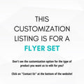 custom flyer sheet